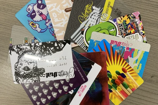 PVC Cards — plastic cards #621 Custom plastic cards with vibrant designs for Plastic Cards CR80 service.