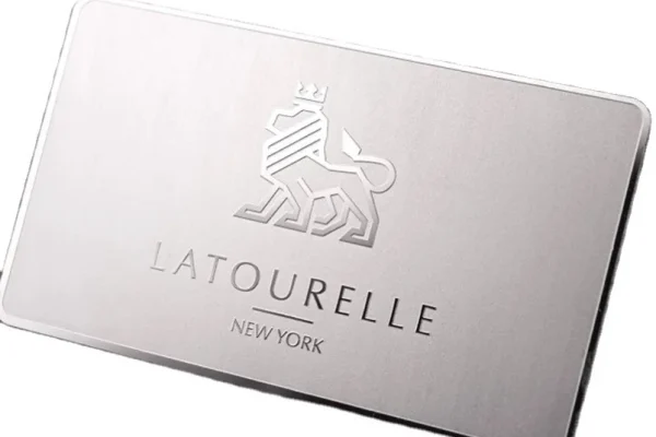 PVC Cards — plastic card #1219 Plastic card with embossed logo and text, ideal for membership or ID use.