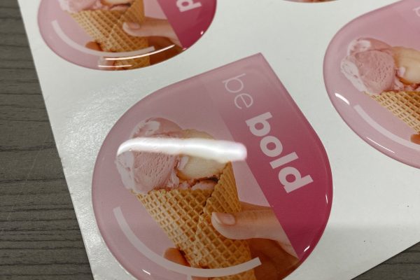 Domed 3D resin stickers with full colour print — Malta